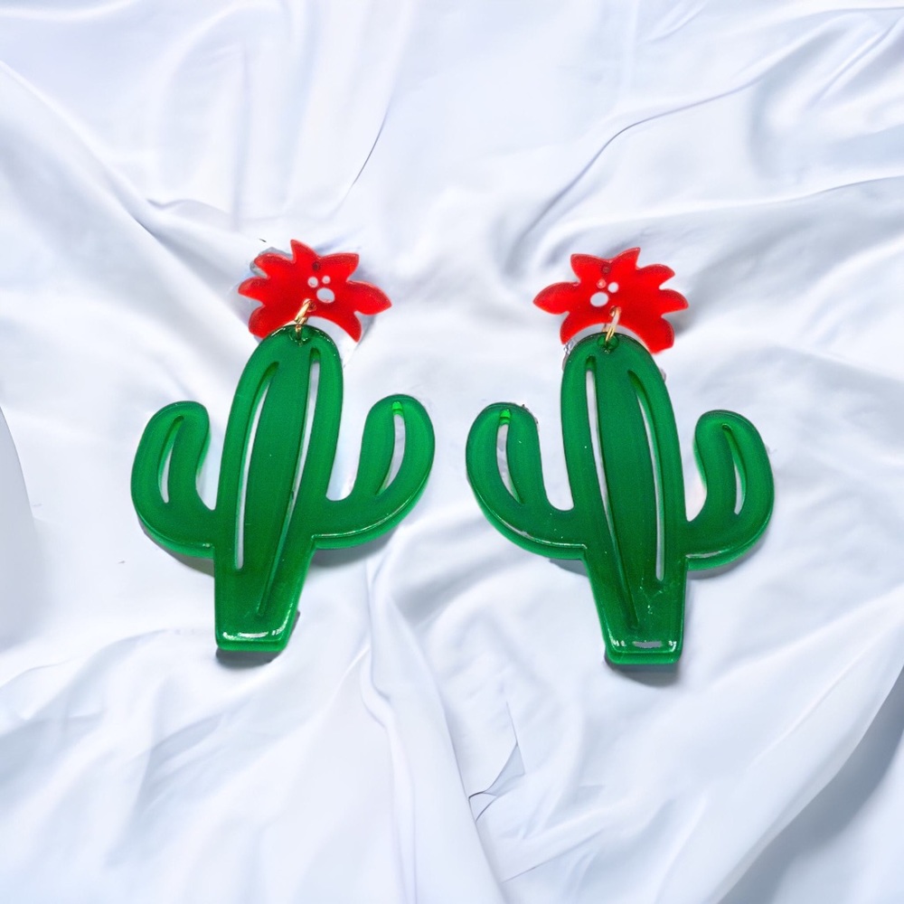 Cactus earrings